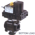3/4" 3-Way Electric Ball Valves - Threaded w/Flanged Inlet - BL - PPL