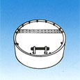 12" Hinged Gasket Cover - Polyethylene