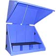 PCS3 Pump Shelf - w/Cover - No Divider - Blue - PE